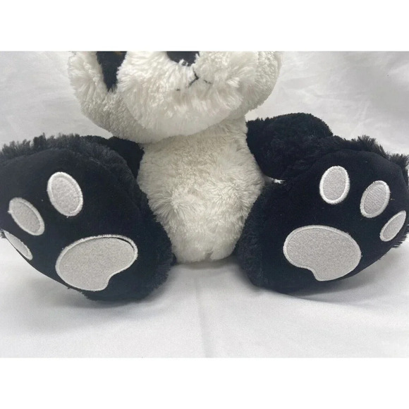 Aurora World 9" Sitting Panda Bear Plush Soft Black White Stuffed Animal Toy - Picture 2 of 9